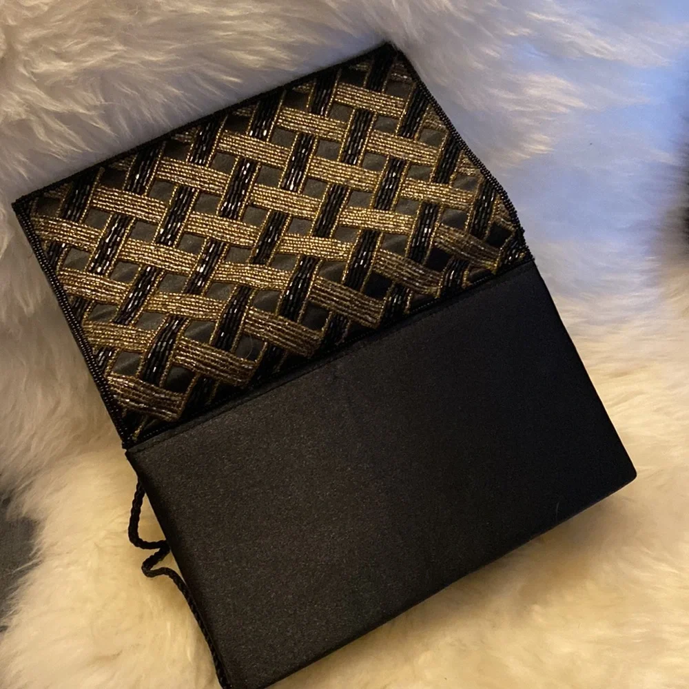 Vintage Beaded Clutch Evening Bag - Picture 2 of 5